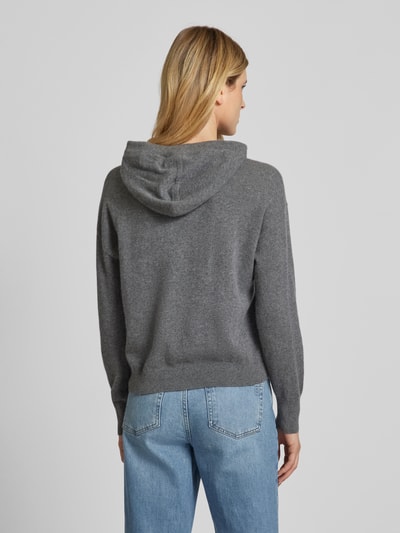 Jake*s Casual Hoodie van puur kasjmier met capuchon Donkergrijs gemêleerd - 5