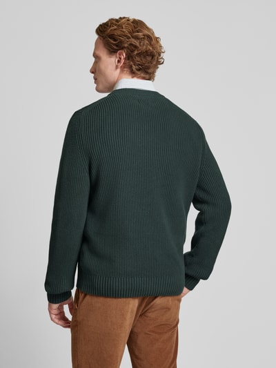 MCNEAL Gebreide pullover met ronde hals Flessengroen - 5