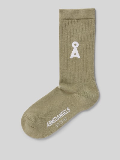 Armedangels Socken mit Logo-Detail Modell 'SAAMUS' Mint 1