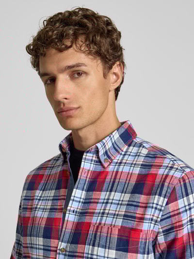 Christian Berg Men Regular fit vrijetijdsoverhemd met button-downkraag Marineblauw - 3