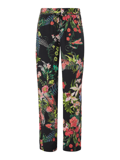 Zerres Jogpants mit floralem Muster Black 1