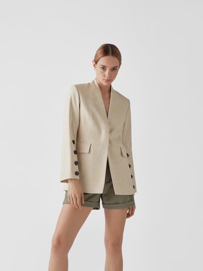 By Malene Birger Blazer mit V-Ausschnitt Beige 4