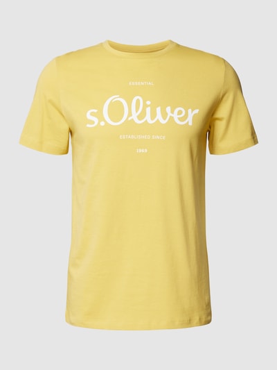 s.Oliver RED LABEL T-Shirt mit Label-Print Gelb 2