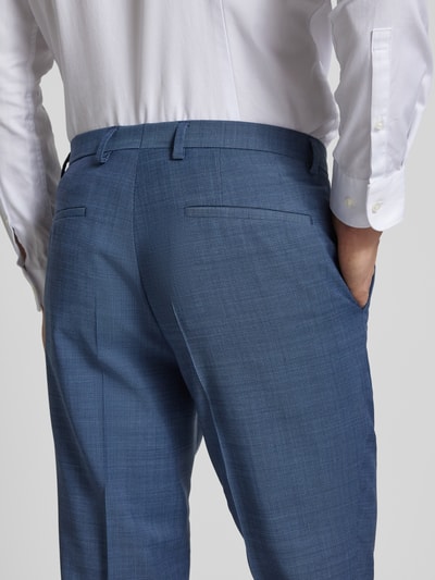 HUGO Regular fit pantalon met scheerwol, model 'Hesten' Bleu - 3