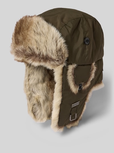 Barts Muts met oorkleppen, model 'KAMIKAZE' Olijfgroen - 2