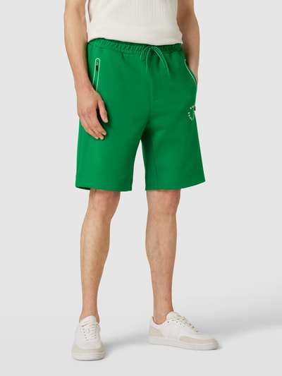 BOSS Green Sweatshorts mit Motiv-Print Hellgruen 4