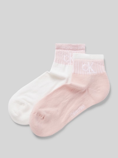 Calvin Klein Jeans Sneakersocken mit elastischem Rippenbündchen im 2er-Pack Weiss 1