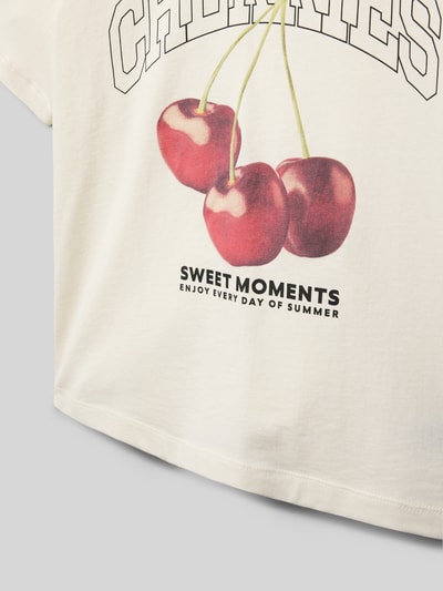 Tom Tailor Oversized T-Shirt aus reiner Baumwolle Offwhite 2