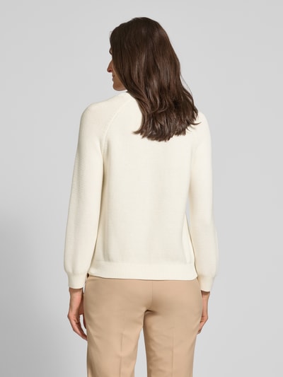BOSS Strickpullover mit Raglanärmeln Modell 'Fovila' Offwhite 5