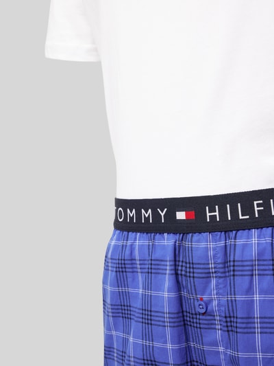 Tommy Hilfiger Pyjama aus reiner Baumwolle Hellblau 2