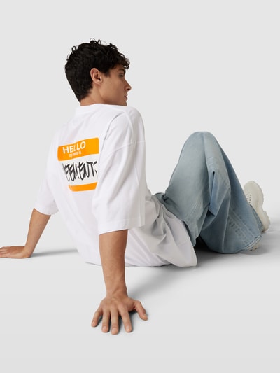 VETEMENTS T-Shirt mit Label-Print Weiß 3