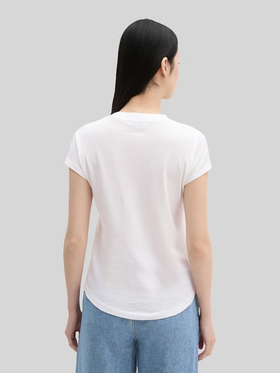 Marc O'Polo Regular Fit T-Shirt aus reiner Baumwolle Weiss 5