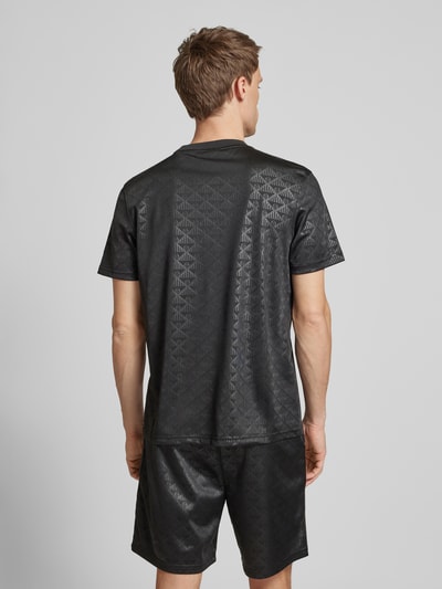 SERGIO TACCHINI T-shirt met labelstitching Zwart - 5