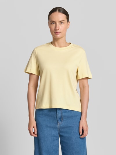 s.Oliver RED LABEL Relaxed Fit T-Shirt aus reiner Baumwolle Hellgelb 4