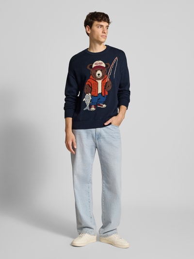 REVIEW Sneakersy z nadrukiem z motywem Granatowy 1