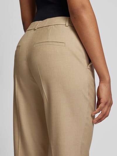 comma Stoffhose mit Bügelfalten Cognac 3