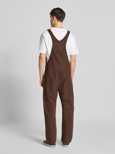 Levi's® Ogrodniczki z wpuszczanymi kieszeniami i naszywką z logo Ciemnobrązowy 5