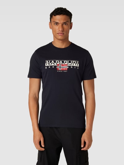 Napapijri T-shirt z nadrukiem z logo model ‘AYLMER’ Czarny 4