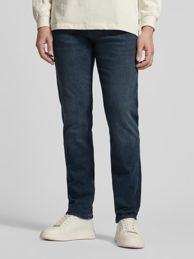 BOSS Orange Jeansy o kroju straight fit z Mieszanka bawełny Model 'RE.MAINE BO S.AVE' Grafitowy 4