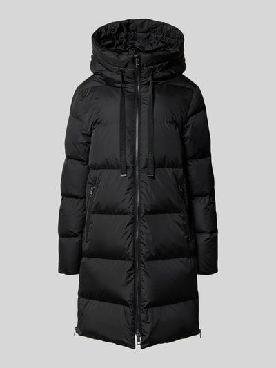 Rich & Royal Płaszcz pikowany z wypełnieniem puchem oraz zamkiem błyskawicznym dwustronnym Czarny 2
