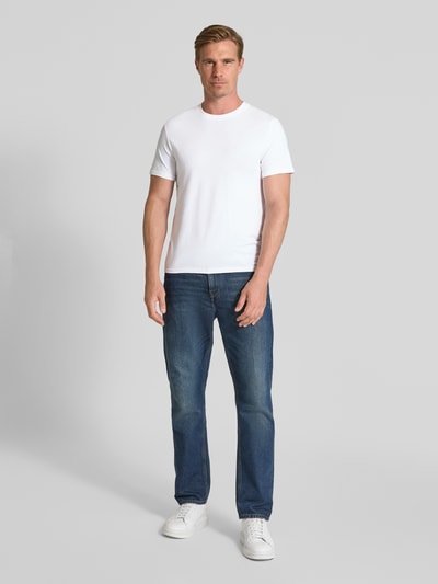 CK Calvin Klein T-shirt met labelstitching Wit - 1