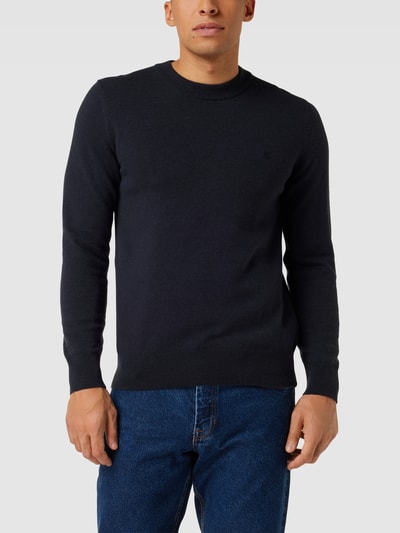 Marc O'Polo Strickpullover mit Logo-Stitching Marine 4