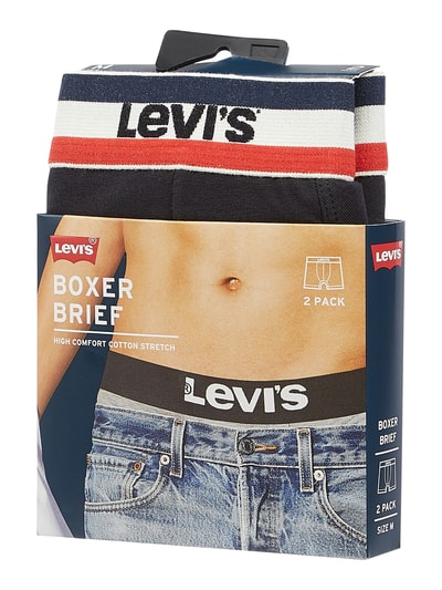 Levi's® Obcisłe bokserki z dodatkiem streczu w zestawie 2 szt. Czarny 2