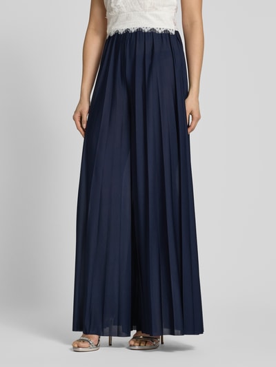 GUIDO MARIA KRETSCHMER WOMAN Wide Leg Stoffhose mit gelegten Falten Modell 'Samantha' Dunkelblau 4