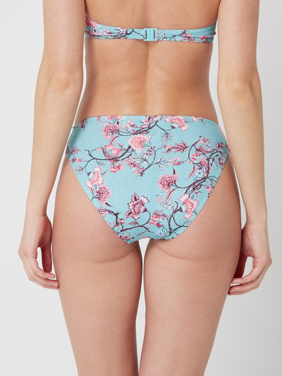 Esprit Bikinislip met bloemenmotief  Lichtturquoise - 5