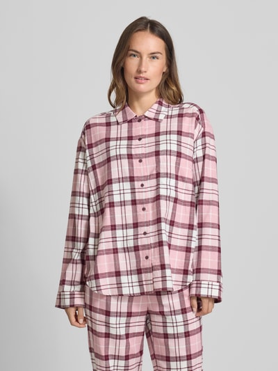 Christian Berg Woman Pyjama-Oberteil mit Umlegekragen Altrosa 4