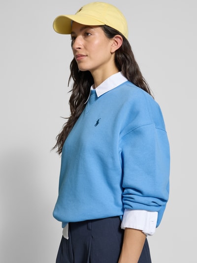 Polo Ralph Lauren Oversized sweatshirt met labelstitching Blauw - 3