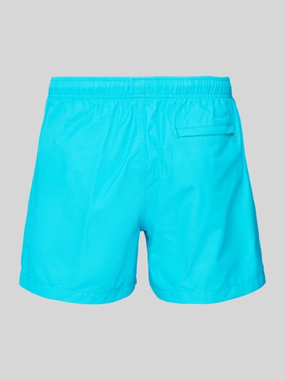 MCNEAL Relaxed Fit Badeshorts mit Logo-Stitching Tuerkis 3