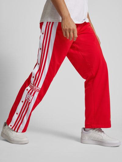 adidas Originals Sweatpants mit elastischem Bund Dunkelrot 3