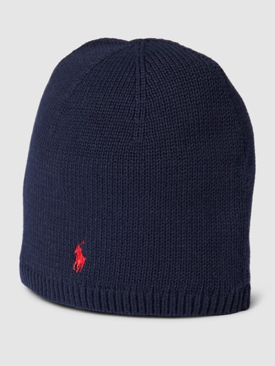 Polo Ralph Lauren Kids Strickmütze mit Logo-Stitching Marine 1