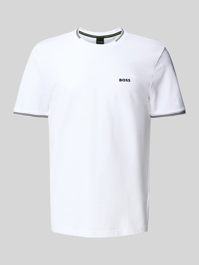 BOSS Green Regular Fit T-Shirt aus Baumwoll-Mix Modell 'TAUL' Weiss 2