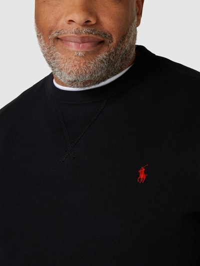 Polo Ralph Lauren Big & Tall PLUS SIZE Sweatshirt mit Logo-Stitching Schwarz 3