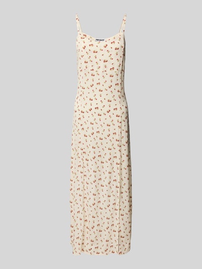 Review Midikleid mit Karree-Ausschnitt Beige 2