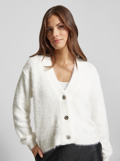 Kaffe Regular Fit Cardigan mit Woll-Anteil  Modell 'vilma' Offwhite 3