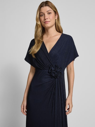 Vera Mont Maxikleid in Wickel-Optik mit V-Ausschnitt Dunkelblau 3
