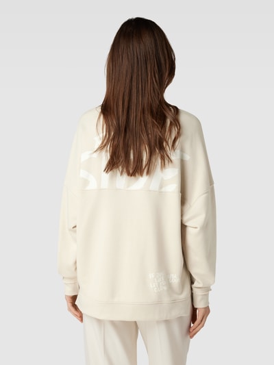 Smith and Soul Oversized Sweatshirt mit Statement-Print Beige 5