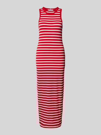 Tommy Hilfiger Slim Fit Maxikleid ohne Ärmel Rot 2