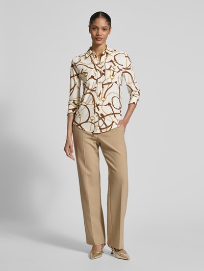 Lauren Ralph Lauren Slim Fit Bluse mit Brustpattentaschen Modell 'CORWIN' Offwhite 1