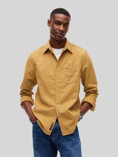 Tommy Jeans Regular Fit Freizeithemd mit Logo-Detail Beige 4