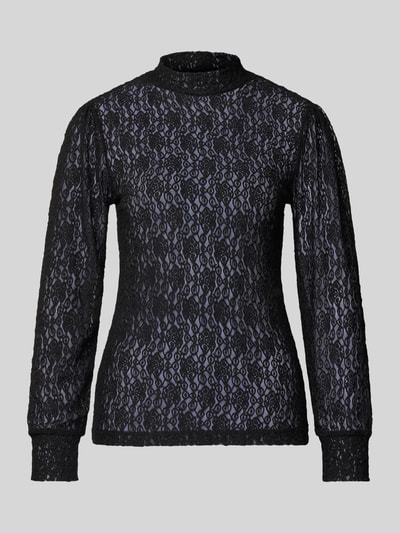 Christian Berg Woman Bluzka z długim rękawem z półprzezroczystego materiału Czarny 2