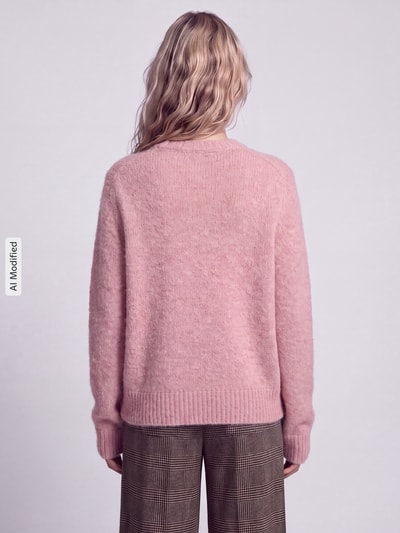 Jake*s Casual Regular fit pullover met wol Roze - 5