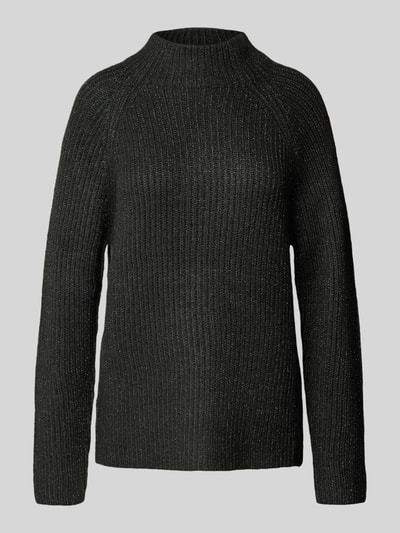 Jake*s Collection Gebreide pullover met effectgaren Groen - 1