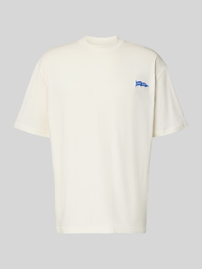 Produktfoto, Oversized T-Shirt aus reiner Baumwolle Modell 'Nohatio' von HUGO Blue, gładka optyka, krój oversize, krótki rękaw, okrągły dekolt, aplikacja z logo, materiał jersey