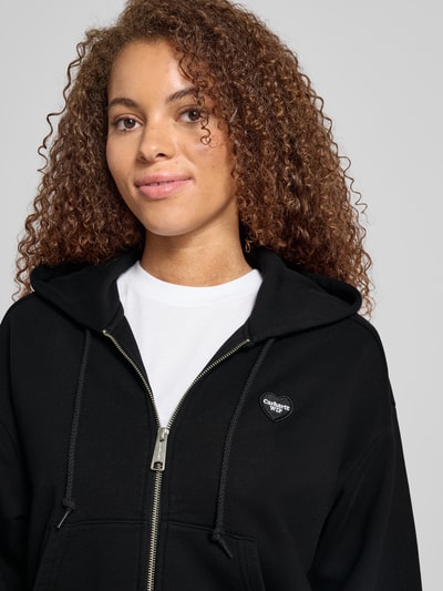 Carhartt Work In Progress Sweatjack met labelstitching Zwart - 3