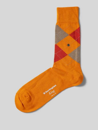 Burlington Socken mit Label-Detail Orange 1