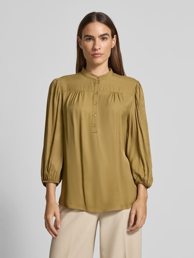 More & More Bluzka z krótką listwą guzikową Khaki 4